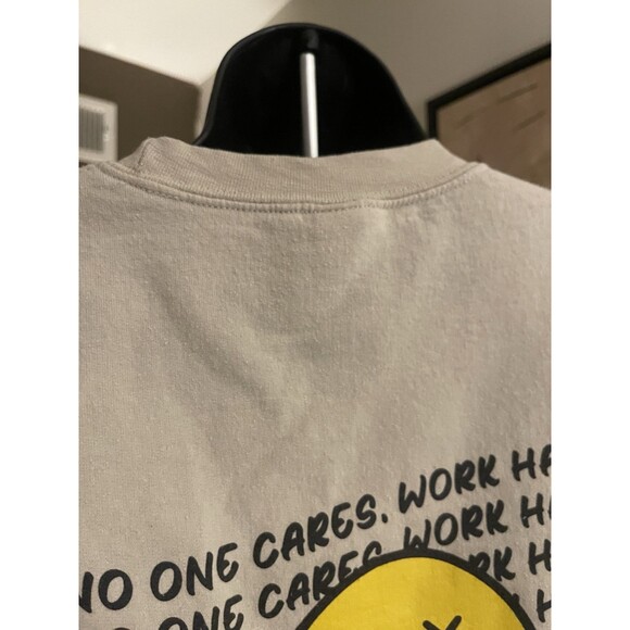 Gildan Sweatshirt 2-sided Graphic Smiley Face. “No One Cares, Work Harder” Small - Picture 11 of 12